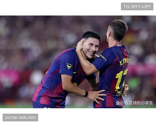 奥尔默梅开二度 巴萨青训瑰秀闪耀诺坎普